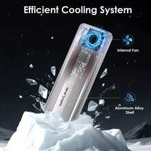 USB4 V2 PCle Gen4 NVMe Hard Drive Case,Powered By JHL9480 Chip,With A Read Speed Of 6000+MB/S And A Write Speed Of 5000+MB/S,Built-In Heat Sink,Plug And Play Compatible With Thunderbolt 4/5 And USB4 V2 Interfaces,Suitable For M4/M3/M2 Apple Computers