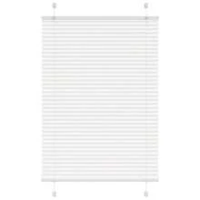 Tenda plissettata bianca 100x100 cm Larghezza del tessuto 99,4 cm Poliestere - Bianco - Visualizzare 1