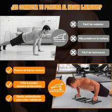 YUDSKU Tabla de Flexiones 30 en 1 Ajustable en Longitud según Anchura de Hombros, Conteo de Tiempo Automático, Soporte Antideslizante y Ligas de Resistencia – Push Up Board para Fitness y Gym en Casa - 1 - Ver 2
