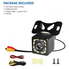 BAIDELUO 1pc Reversing Camera Rear View Night Vision 8 LED Car Reversing Automatic Parking Monitor CCD Waterproof HD Video
