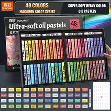 1 套超柔软重彩油画棒，适合美术生，DIY 油画软蜡笔，48 色和 36 色马卡龙莫兰迪绘画笔，艺术创作绘画工具套装