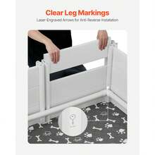 Dog Whelping Box, 73x38x19.7 In, Plastic Dog Whelping Pen With Adjustable Height Door, Puppy Playpen With Waterproof Pee Pad, Easy To Clean, Durable Indoor Pet Birth Kit For Medium Sized Dogs - Chó cỡ trung (M) Xám - Xem 6