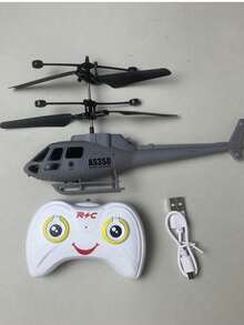 1 pieza Helicóptero RC, material resistente a choques, helicóptero de control remoto por gestos. Regalo de Navidad, Halloween, decoración de Halloween, juguete de drone RC con luces LED (con versión de control remoto y versión sin control remoto, ligera variación de tamaño debido a la medición manual, colores de accesorios enviados al azar)