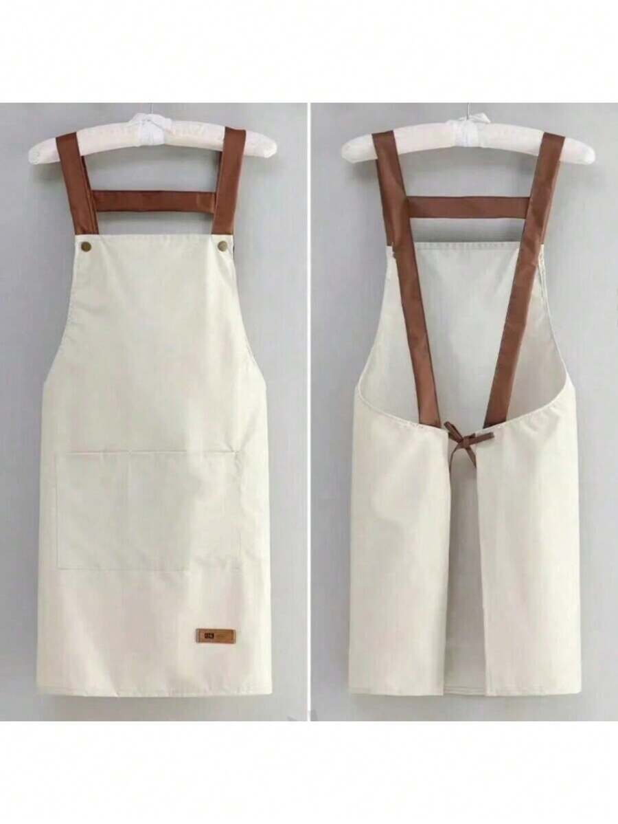 防水围裙 防污围裙 厨房防油服 无袖烹饪围裙 厨房清洁用品 - 彩色 - 查看 1