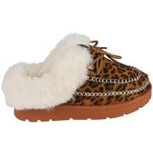 Boots With Lace-Up, Fleece Lining, Comfortable For Indoor Wear - Leopard - View 2
