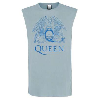 Amplified Unisex Adult Line Art Queen Tank Top (Strange Blue) - 100% Cotton - (GD1818)