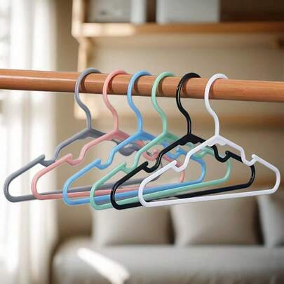 10 Stücke Kunststoff-Kleiderbügel, rutschfeste Kunststoff-Kleiderbügel, Kunststoff-Kleiderbügel für den Kleiderschrank, miteinander verbindbare Kunststoff-Kleiderbügel, multifunktionale Kunststoff-Kleiderbügel, strapazierfähige Kunststoff-Kleiderbügel