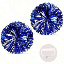 2 piezas Porristas sosteniendo bolas con pompones y cintas, props para espectáculos de danza, props para juegos de danza cuadrada, para fútbol, baloncesto, fútbol y actuaciones deportivas, deportes de equipo, danza y animación