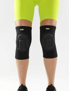 JINGBA SUPPORT 1 Pair Breathable Knee Pads With Thick Sponge Padding, Suitable For Dance, Volleyball, Roller Skating And Other Sports, Unisex - Black - View 14