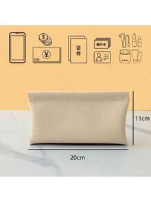 1-2pcs Multi-Function Leather Long Wallet - Self-Closing Design For Passport/ID/Cable Storage, All-In-One Travel Organizer With Cash & Makeup Bag, Minimalist Wallet Purse For Women's Daily Use & Airport Security"Gift For Travelers, Birthday Gift For Her