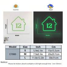 1 pieza Pegatinas personalizadas para etiqueta de número de casa, etiqueta de dirección, etiqueta personalizada para usar en botes de basura, entrada de la puerta, decoración del hogar, artículos esenciales del hogar, decoración navideña, renovación otoñal del hogar