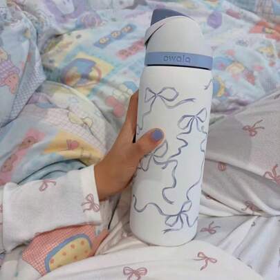 NEW Original OWALAs 24 Oz/32 Oz Limited Edition Water Bottle, Sports Water Bottle, Leakproof With Pop-Up Lid, Available In A Variety Of Colors, A Water Bottle Designed For Water Drinkers, Suitable For Fitness, Running, School, Halloween, Thanksgiving Day, Christmas Day Gifts, Gift For Her, New Fashion Women Water Bottle For Women