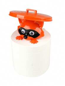 حامل ورق التواليت على شكل الراكون - ديكور حمام مطبوع ثلاثي الأبعاد مضحك، مقاوم للماء والرطوبة - هدية حيوان فريدة للمحبين للحيوانات الأليفة