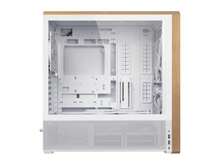 Lian Li LANCOOL 217 Genuine Walnut Wood Computer Case,  Mid-Tower ATX PC Case With 5 Pre-Installed PWM Fans 2x170mm, 2x120mm & 1x140mm, Flexible PSU & Cable Installation - White (LAN217W) - 白色 - 查看 4