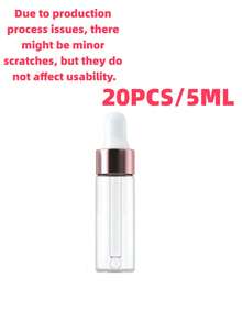 50/20/10/5/3 Pieces Set, 1 Milliliter, Pink Mini, Brown Spiral-Top Glass Bottle, Essential Oil, Dropper Bottle, Travel-Sized Empty Container, Packaging Bottle, Suitable For Travel, Vacation, Living Room, Home, Bedroom, Bathroom, Home Decoration, Travel Accessories, Wedding, Party, Birthday, Gift For Men, Mom, Dad, Friends