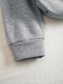 女士厚重超大码运动衫 - 复古布鲁克林图案套头无帽衫