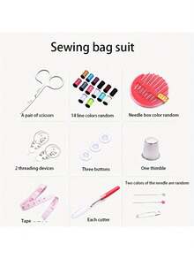 Mini Portable Electric Handheld Sewing Machine,Compact & Lightweight For Home, Travel, DIY,Quick Stitching And Versatile With Black And White Color Options - màu đen - Xem 4