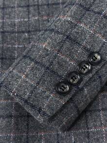 I FineLong 3 PiecesLightweight Business Suit Set For Men - Dark Grey - View 6