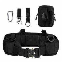 1pc 2025 New Outdoor Military Tactical Waist Belt Set, Multi-Functional Quick Release Nylon Waist Belt, Handmade With Slight Deviation, Minimalist & Elegant, Suitable For Christmas