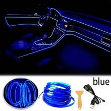 USB Flexible Neon LED Car Interior Light Strip - RGB Car Interior Light Strip, Durable Car Lighting Accessories, Car Interior Decorations - Multicolor - View 38
