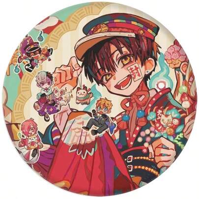 1pc K-Pop Season 2 Series Funny Arcane Badge Mirror Keychain Accessory Pendant, Christmas Decoration, Easter Creative Gift, Fashion Accessory, Fashionable Black Beauty Badge, Lightweight Accessory, Durable Pin, Multifunctional Accessory, Korean Mini Tsk Tsk Tsk Badge, Gift For Shoppers