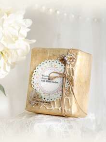 have a good day 20 Stücke/Packung Vintage Spitze Aufkleber, kreative ästhetische Aufkleber, DIY dekorative Collage Bastelmaterialien, Geschenke für Feiertage, personalisierte Scrapbooking Schulmaterialien