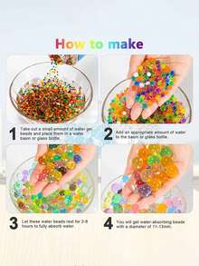 20.000 piezas de perlas de agua de colores, para decorar jarrones, hacer velas flotantes, decoración navideña, centros de mesa de boda, arreglos florales, cultivo sin tierra