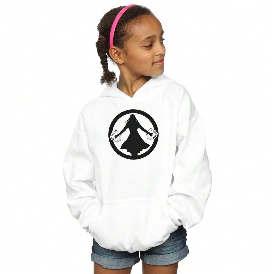 Marvel Girls Scarlet Symbol Hoodie (White) - White - View 1