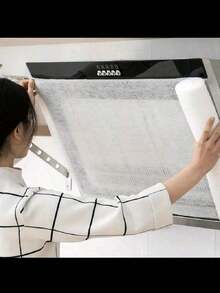 Rolă de 5 m pentru hotă de bucătărie rezistentă la temperaturi ridicate, filtru absorbant de ulei cu autocolant și membrană rezistente la ulei - Mențineți bucătăria curată și proaspătă, Bucătărie, Baie, Casă, Articole de uz casnic