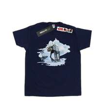 Star Wars Mens Christmas ATAT Reindeer TShirt (Navy Blue) - Blue - View 2
