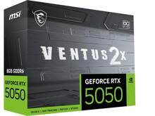 MSI Ventus GeForce RTX 5050 8GB GDDR6 PCI Express 5.0 Graphics Card RTX 5050 8G VENTUS 2X OC - Black - View 10
