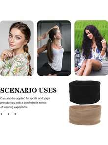 1 pieza Diadema de tela multicolor para mujer, adecuada para uso diario, diadema casual, turbante, diadema deportiva, pañuelo cálido, accesorio para el cabello de invierno