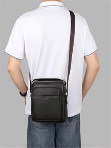 Fashionable Casual Men's One Shoulder Messenger Bag, Suitable For Outdoor, Travel, Shopping, Commuting - Multicolor - View 1