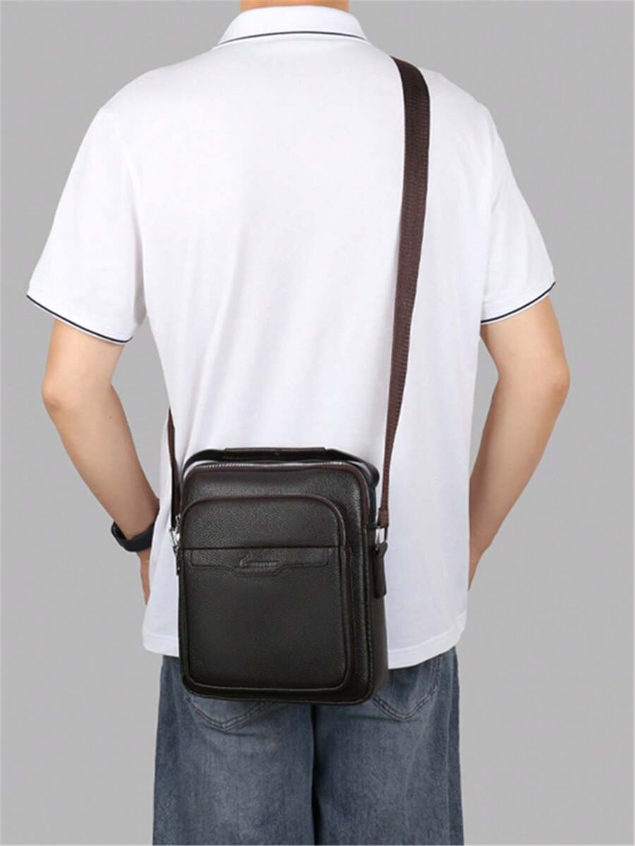 Fashionable Casual Men's One Shoulder Messenger Bag, Suitable For Outdoor, Travel, Shopping, Commuting - Multicolor - View 1