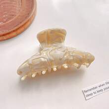 1pc Casual Acetate Hair Claw Clip, Sweet Retro Tortoiseshell Color, Suitable For Beach, Street, Travel, Party, Vacation, All Seasons Winter Hair Accessories Fashion Hair Clutch Eleg Hair Clips