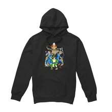 Mens Team Avatar Elements Hoodie (Black) - Coffee Brown - View 2