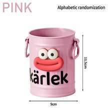 1 Stück lustiger, süßer Stifthalter aus Kunststoff, große Kapazität, Studenten Schreibtisch Aufbewahrungsbox für Mädchen, Büro Kinder Schreibtisch Aufbewahrungsbox (mit zufälligen Aufklebern)