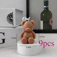 30/9/4 nến thơm không khói hình gấu mini dễ thương, nến thơm lâu trôi cho phòng ngủ, gia dụng, quà tặng sinh nhật cho nữ, nến thơm thủ công tự làm, trang trí phòng ngủ tại nhà, nến thơm làm quà tặng, quà rửa tội cho em bé, quà tặng Giáng sinh, đồ trang trí sang trọng, nến trang trí, quà tặng cho phụ nữ - Nhiều màu - Xem 7