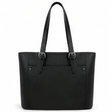 NEWHEY Tote Bags For Women With Zipper PU Leather Work Tote Bags Large Capacity Tote Bag Shoulder Purse Bag For College Work Travel