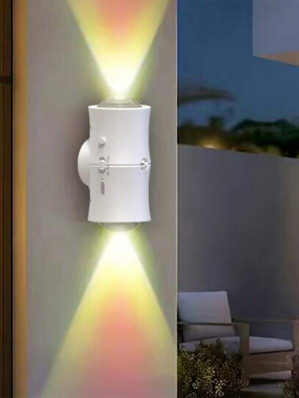 Wireless Motion Sensor Wall Light, USB Rechargeable RGB Color Changing Automatic Sensor Lamp For Home, Corridor, Stairs, Bedside, Ambient Night Light