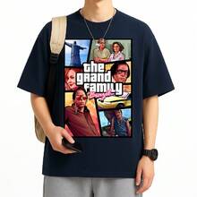 Big Family Geek T-Shirt For Nerds Fan Shirt 100% Cotton Yarn 30.1 Plus Size - Màu xanh hải quân - Xem 2