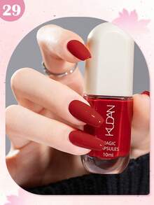 KUDAN 1瓶10毫升水性可撕指甲油，酒红色咖啡棕色，适合冬季，无异味快干指甲油，无需烘烤，持久耐用，适合日常美甲装饰、居家美甲和美甲沙龙美甲用品。 - 彩色 - 查看 22