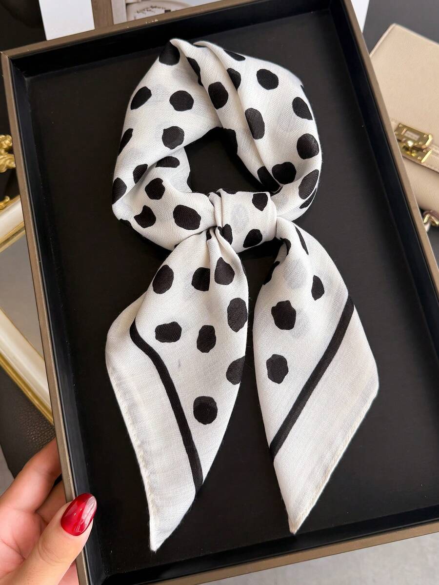 1 Pc Vintage Color Blocked Geometric Herringbone Pattern Stripe Linen Small Square Scarf Imitation Silk Scarf Velvet Headscarf Shawl Sunscreen Kerchief For Women Bandana For Daily Use Outdoor.