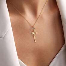 Personalized Women'S Bohemian Style Name Creation Stone Pendant Necklace, 18K Golden Plated, Customizable English Name, Perfect Gift For Her, Birthday Gift, Mother'S Day Gift, Christmas Gift, Valentine'S Day Gift, Graduation Gift - Multicolor - View 6