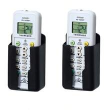 1 pieza Soporte multifuncional para control remoto, soporte de pared para teléfono y organizador, caja de almacenamiento autoadhesiva para el dormitorio, soporte de carga de plástico y soporte para control remoto, caja de almacenamiento para control remoto de aire acondicionado, organizador de almacenamiento de control remoto de silicona, sin taladro, inodoro, estante para control remoto de TV y aire acondicionado