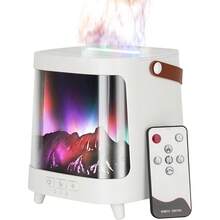 SULVGO Super Dreamy, Aurora Aroma Difusor Colorido Aromaterapia Difusor Umidificador Com Controle Remoto Temporizador Tanque de Água de 200ml Para Quarto Escritório