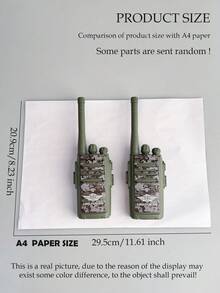 NEUSNEY 2 件儿童遥控无线对讲机，200 米范围通信，户外游戏，送给男孩和女孩的礼物，不含电池