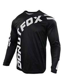 DONUTFOX 2025 Men's Cycling Long Sleeve T-Shirt, Mountain Bike Cycling Jersey, Downhill Cycling Jersey, Mountain Bicycle T-Shirt, Motorcycle Off-Road T-Shirt, Endurance Off-Road T-Shirt - Black - View 2