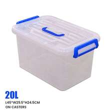 Set Of 1-4 Storage Boxes With Lids, Plastic Boxes, Stacking Boxes, Storage Boxes, Shelf Boxes - 透明 - 查看 8