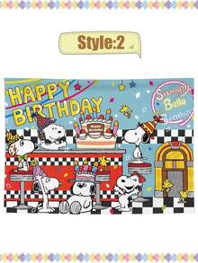 SNOOPY摄影背景布，直播ins风桌面拍摄道具，网红配饰拍照背景纸。 - 彩色 - 查看 7